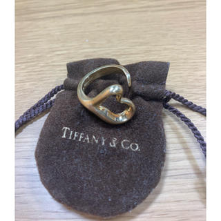 ティファニー(Tiffany & Co.)のTiffanyイエローゴールドオープンハートリンク(リング(指輪))