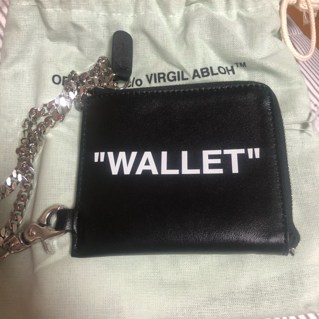 高品質正規品 OFF-WHITE - OFF WHITE 財布 チェーンウォレットの通販