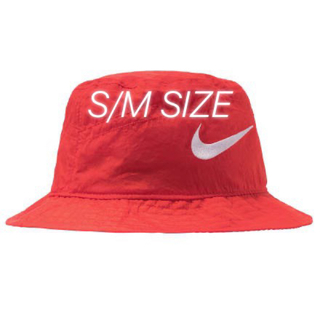 ステューシー(STUSSY)のStussy × Nike Bucket Hat RED S/Mサイズ(ハット)