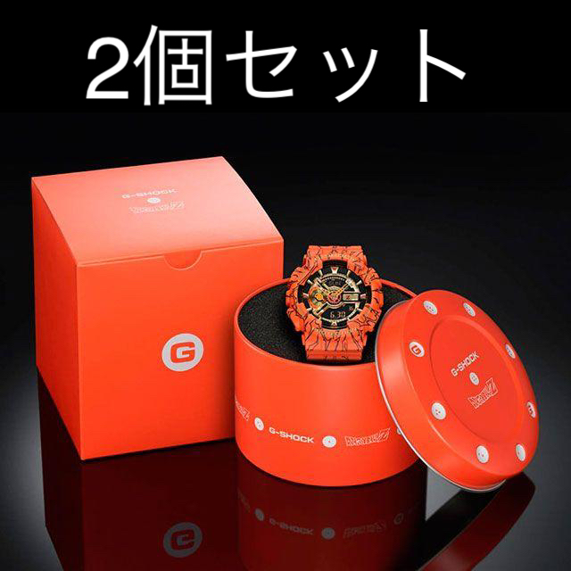 （お得な特別割引価格） G-SHOCK - 2個セット CASIO G-SHOCK ドラゴンボール GA-110JDB 腕時計(デジタル)