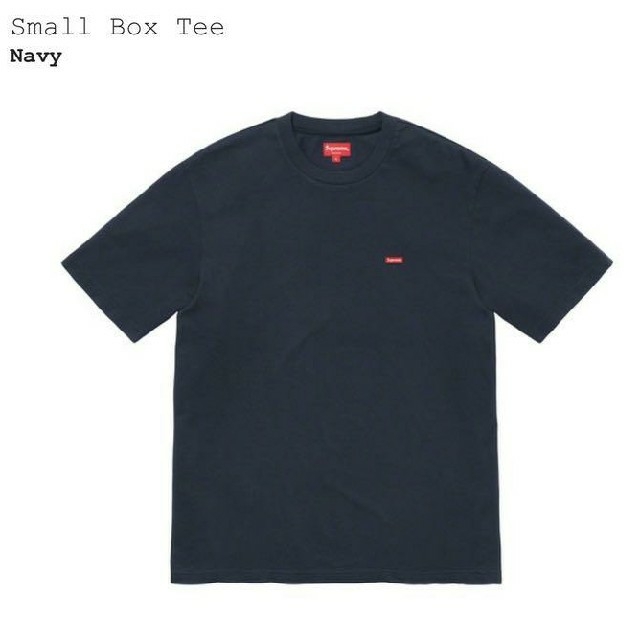 Supreme small box logo tee navy L 20ss