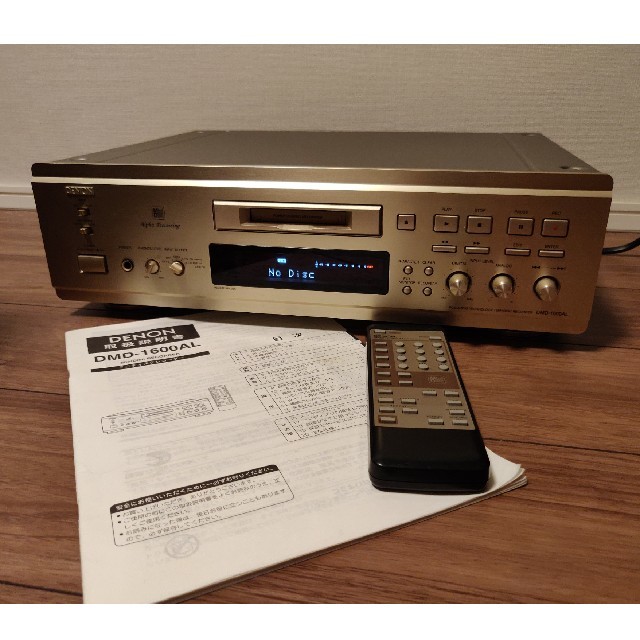 【DENON】MDプレーヤーDMD-1600AL  リモコン&説明書付