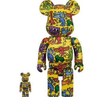 メディコムトイ(MEDICOM TOY)の新品未開封品 be@rbrick×keith haring 100%&400%(キャラクターグッズ)