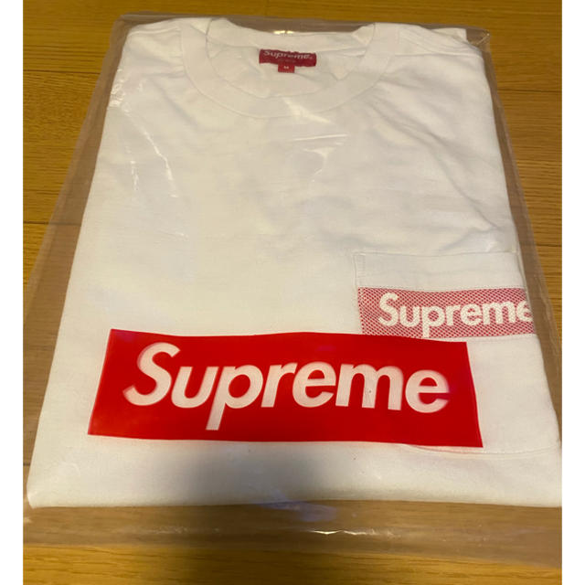 supreme mesh stripe pocket tee  M