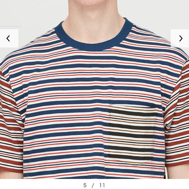 ユニクロ アンダーソンボーダーTシャツ JW anderson Mサイズ　ブルー