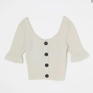 マウジー(moussy)のmoussy FrontButtonCropニット(ニット/セーター)