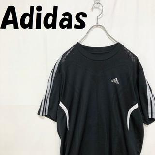 アディダス(adidas)の【人気】Adidas/アディダス 半袖 シャツ メッシュ ブラック ロゴ L(シャツ)