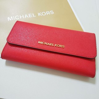 マイケルコース(Michael Kors)の新品 ⭐ MICHAEL KORS マイケルコース 財布 レッド(財布)