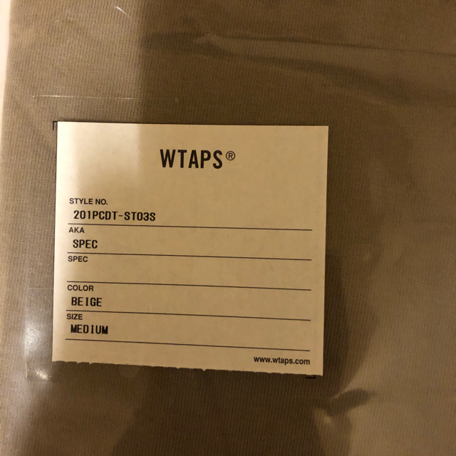 W)taps(ダブルタップス)のwtaps 20SS  SPEC サイズM 新品 メンズのトップス(Tシャツ/カットソー(半袖/袖なし))の商品写真