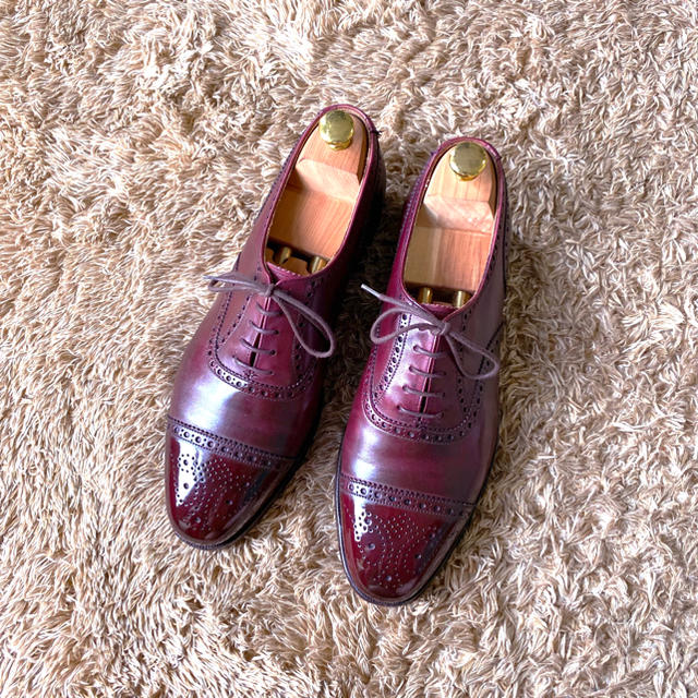 Crockett&Jones(クロケットアンドジョーンズ)の394.CROCKETT&JONES CHAIRMAN セミブローグ　8.5E メンズの靴/シューズ(ドレス/ビジネス)の商品写真