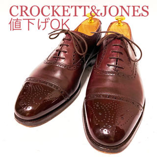 クロケットアンドジョーンズ(Crockett&Jones)の394.CROCKETT&JONES CHAIRMAN セミブローグ　8.5E(ドレス/ビジネス)