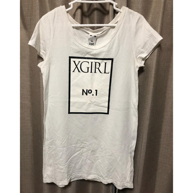 X-girl(エックスガール)のx-girl  Tシャツ ワンピース no.1 エックスガール　teedress レディースのトップス(Tシャツ(半袖/袖なし))の商品写真