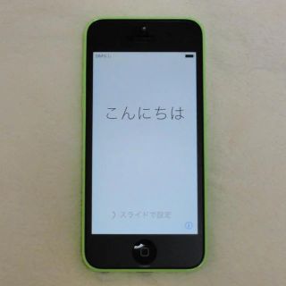 アイフォーン(iPhone)の【美品】iPhone 5c Green 16 GB docomo　(スマートフォン本体)