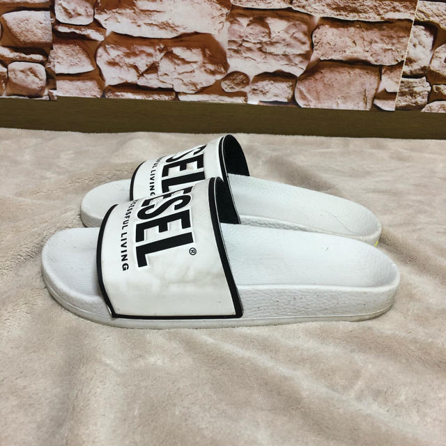 DIESEL(ディーゼル)のDIESEL ディーゼル レディース  シャワーサンダル ホワイト 24.5cm レディースの靴/シューズ(サンダル)の商品写真