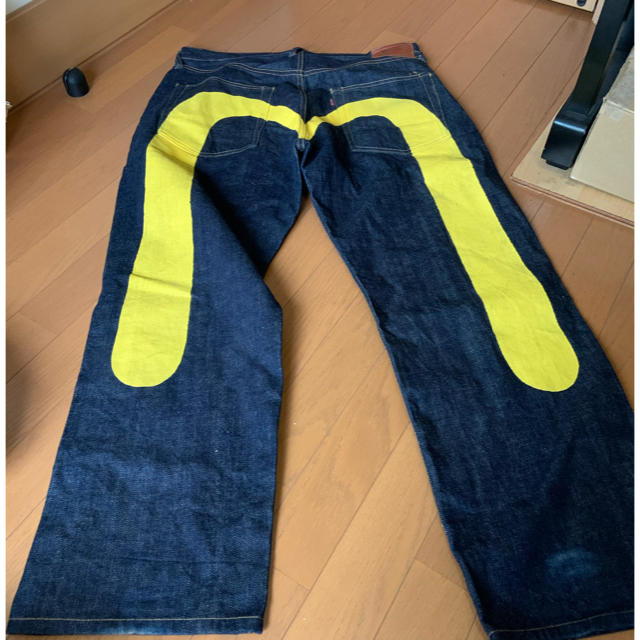 EVISU(エビス)の【最EVISU　ビッグカモメ エビスデニムパンツ W36 L35中古 メンズのパンツ(デニム/ジーンズ)の商品写真