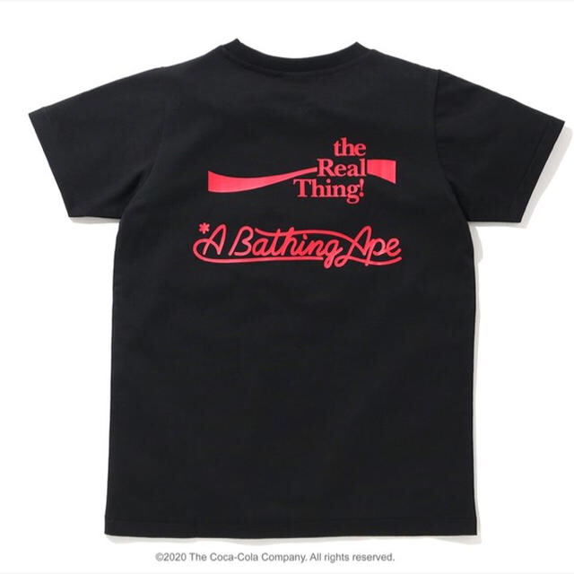 A BATHING APE(アベイシングエイプ)のA BATHING APE x Coca-Cola コラボTシャツ S レディースのトップス(Tシャツ(半袖/袖なし))の商品写真