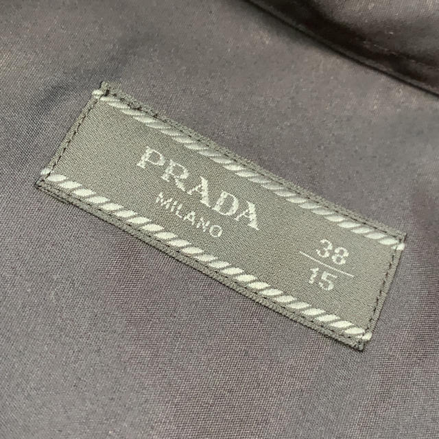 PRADA(プラダ)のPRADA プラダ チェック　ロング丈　襟切替　シャツ メンズのトップス(シャツ)の商品写真