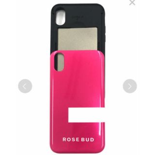 ローズバッド(ROSE BUD)のROSEBUD◾️収納付き背面シェルケース iPhoneケース(iPhoneケース)