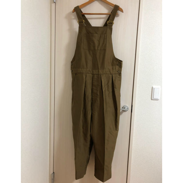 NEAT GIZA MOLESKIN OVERALL KHAKI サイズL メンズのパンツ(サロペット/オーバーオール)の商品写真