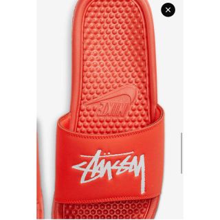 ナイキ(NIKE)のNike Stussy Benassi Habanero Red 28.0cm(サンダル)