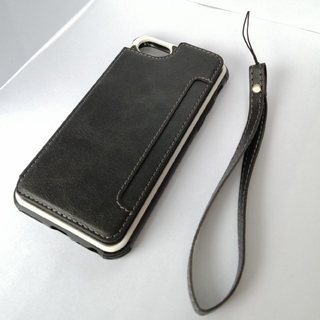 iPhone7/8 ケース 背面収納型 ブラック 未使用品(iPhoneケース)