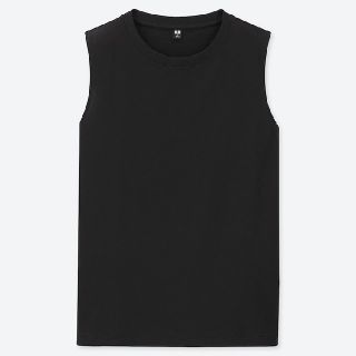 ユニクロ(UNIQLO)のユニクロ　マーセライズコットンノースリーブT(Tシャツ(半袖/袖なし))