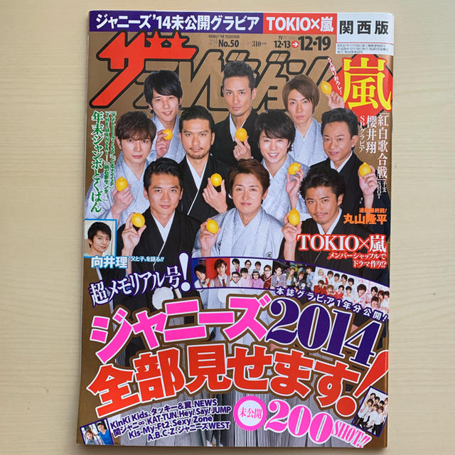 角川書店(カドカワショテン)のザテレビジョン 2014 No.50 関西版 TOKIO×嵐 エンタメ/ホビーの雑誌(アート/エンタメ/ホビー)の商品写真