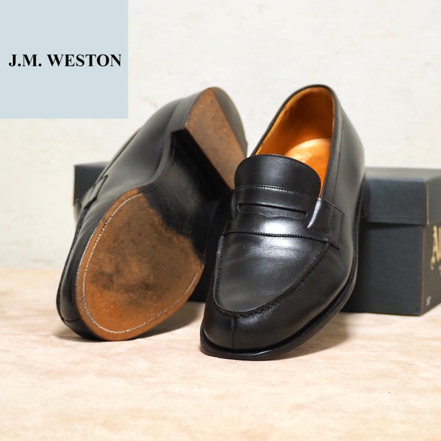 J.M. WESTON(ジェーエムウエストン)のJ.M.Weston 8.5D ウェストン 180 シグネチャーローファー RC メンズの靴/シューズ(ドレス/ビジネス)の商品写真