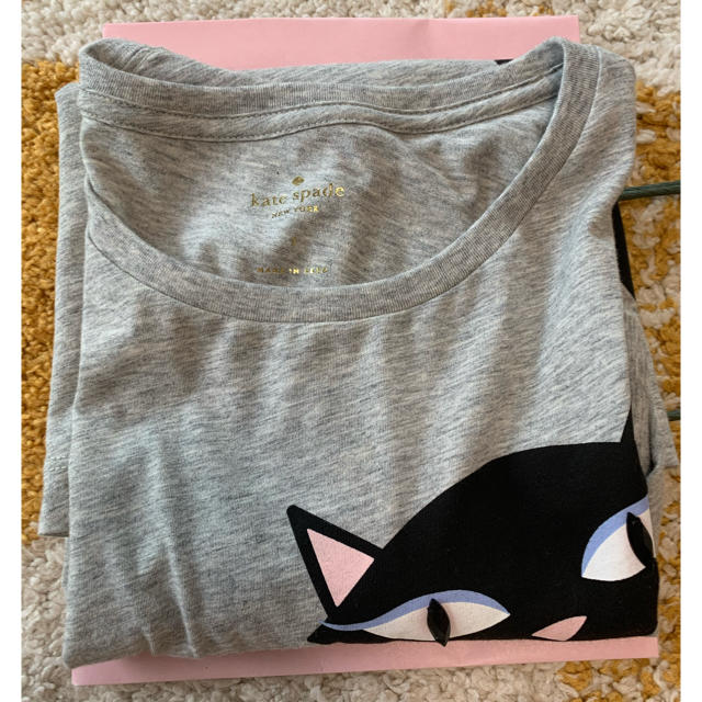 kate spade new york(ケイトスペードニューヨーク)のケイトスペード kate spade  可愛い猫Tシャツ レディースのトップス(Tシャツ(半袖/袖なし))の商品写真