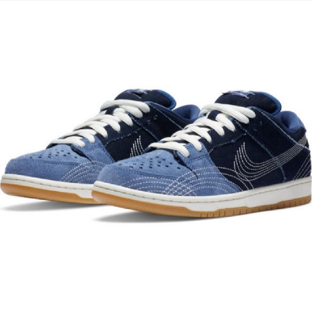 靴/シューズNike dunk low pro sb denim sashiko 28cm