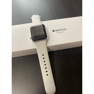 アップルウォッチ(Apple Watch)のApple Watch Series 3 ホワイト(腕時計(デジタル))