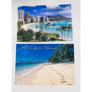 ハワイ　ポストカード（写真上）(使用済み切手/官製はがき)
