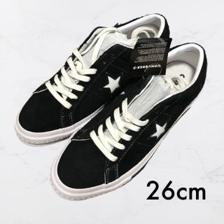 コンバース(CONVERSE)の新品 26 one star BLACK suede ワンスター  ct70 (スニーカー)