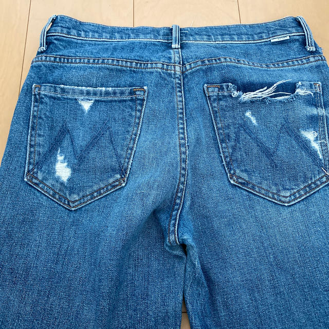 L'Appartement DEUXIEME CLASSE(アパルトモンドゥーズィエムクラス)のMOTHER insidercrop BLUE DENIM  レディースのパンツ(デニム/ジーンズ)の商品写真