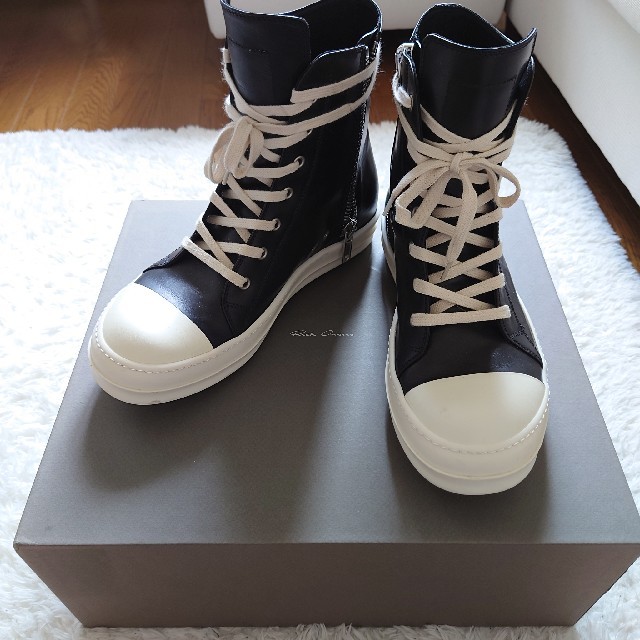 Rick Owens(リックオウエンス)のRick Owens Hi Top Sneakers Ramones 41 メンズの靴/シューズ(スニーカー)の商品写真