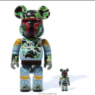 アベイシングエイプ(A BATHING APE)のBE@RBRICK BAPE®️ BOBA FETT 100% 400% ape(キャラクターグッズ)