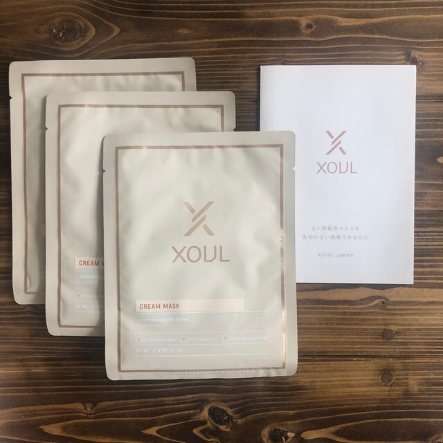 XOUL ソウル　クリームマスク　3枚 コスメ/美容のスキンケア/基礎化粧品(パック/フェイスマスク)の商品写真