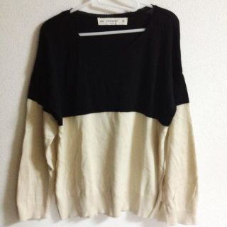 ザラ(ZARA)のZARA バイカラーニット(ニット/セーター)