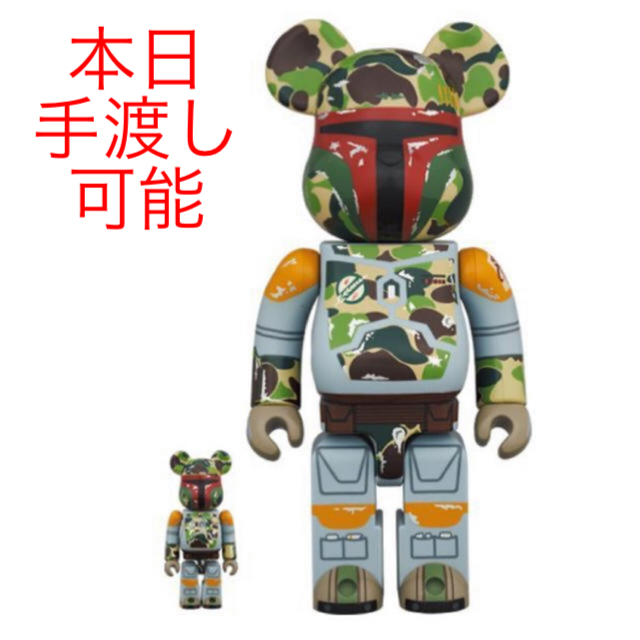 A BATHING APE(アベイシングエイプ)のBE@RBRICK BAPE (R) BOBA FETT 100％ & 400％ エンタメ/ホビーのフィギュア(その他)の商品写真