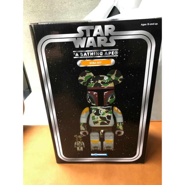 MEDICOM TOY(メディコムトイ)のBE@RBRICK BAPE®️ BOBA FETT 100％ & 400％ エンタメ/ホビーのフィギュア(SF/ファンタジー/ホラー)の商品写真