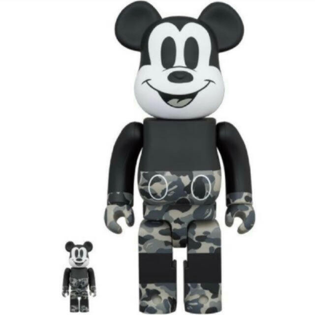 MEDICOM TOY(メディコムトイ)のBE@RBRICK BAPE MICKEY MOUSE 100% & 400% エンタメ/ホビーのフィギュア(その他)の商品写真