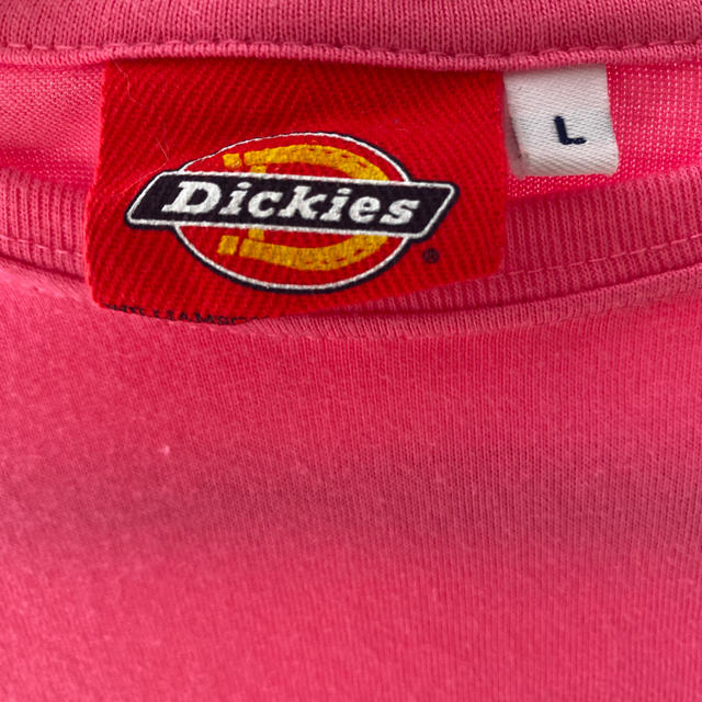 Dickies(ディッキーズ)のDickies ショート丈Tシャツ ピンク Lサイズ レディースのトップス(Tシャツ(半袖/袖なし))の商品写真