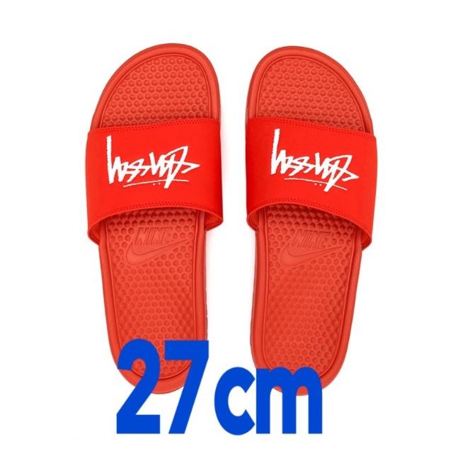 STUSSY NIKE SLIDE SANDALS 27cm靴/シューズ