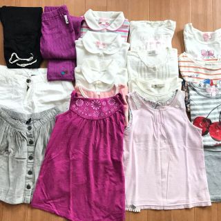 ギャップキッズ(GAP Kids)の【早い者勝ち最終値下げ 】夏服 まとめ売り 女の子 120〜130cm 17点(Tシャツ/カットソー)