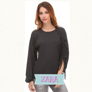 sale!新品タグ付☆ZARAザラ☆アシンメトリー袖カットソー