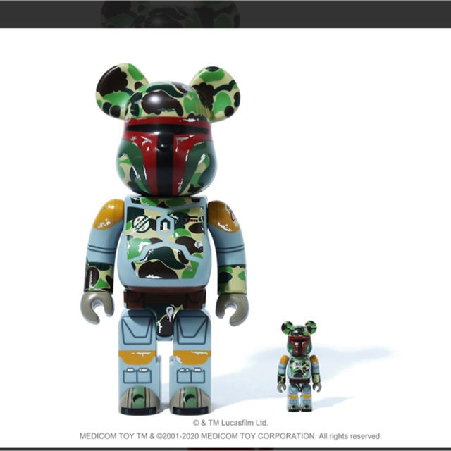 A BATHING APE(アベイシングエイプ)のSTAR WARS X BAPE® BOBA FETT BE@RBRICK  エンタメ/ホビーのフィギュア(その他)の商品写真