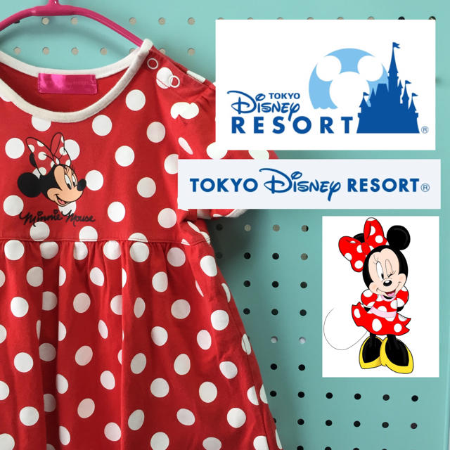 Disney(ディズニー)の《公式》東京ディズニーリゾート パーク内販売 ベビーワンピ キッズ/ベビー/マタニティのキッズ服女の子用(90cm~)(ワンピース)の商品写真
