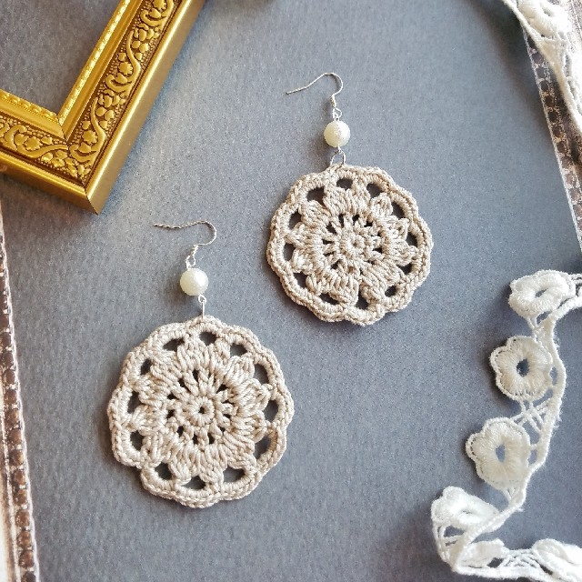 ベージュ かぎ針編みピアス の通販 By Satopp S ラクマ ベージュ かぎ針編みピアス の通販 By Satopp S ラクマ