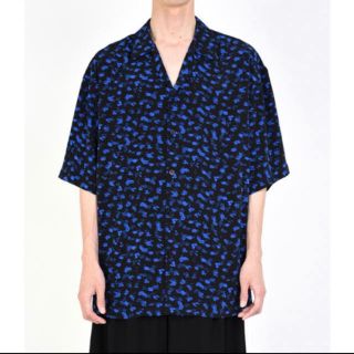 ラッドミュージシャン(LAD MUSICIAN)のLAD MUSICIAN 19ss 花柄シャツ 黒 青 BLACK BLUE(シャツ)