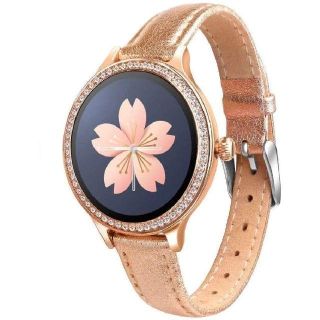 レディース スマートウォッチ 腕時計  ゴールド【未使用品】(腕時計)